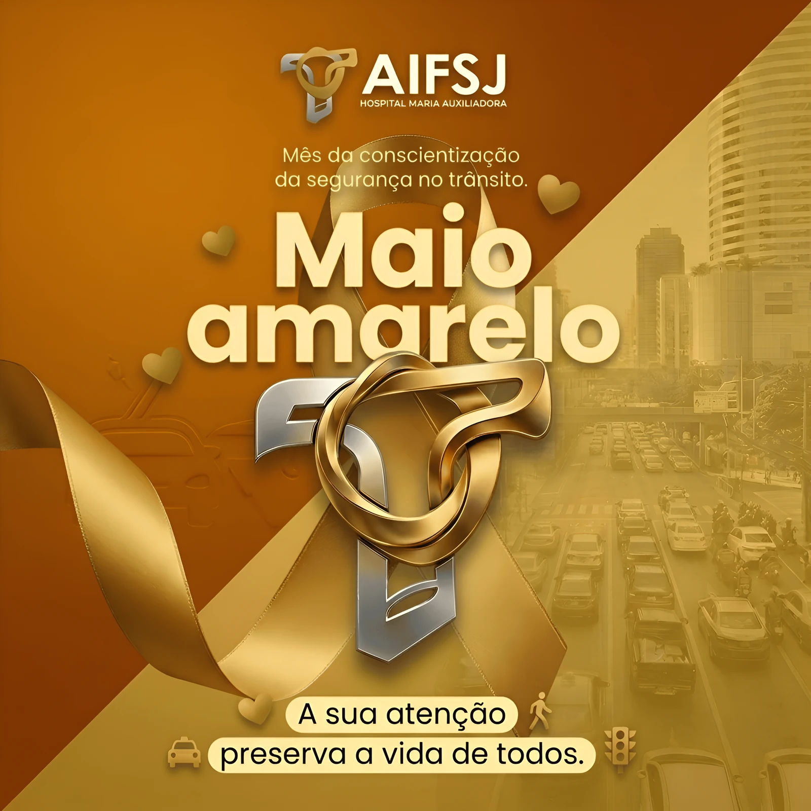 Imagem da notícia: Hospital promove ações de conscientização no Maio Amarelo